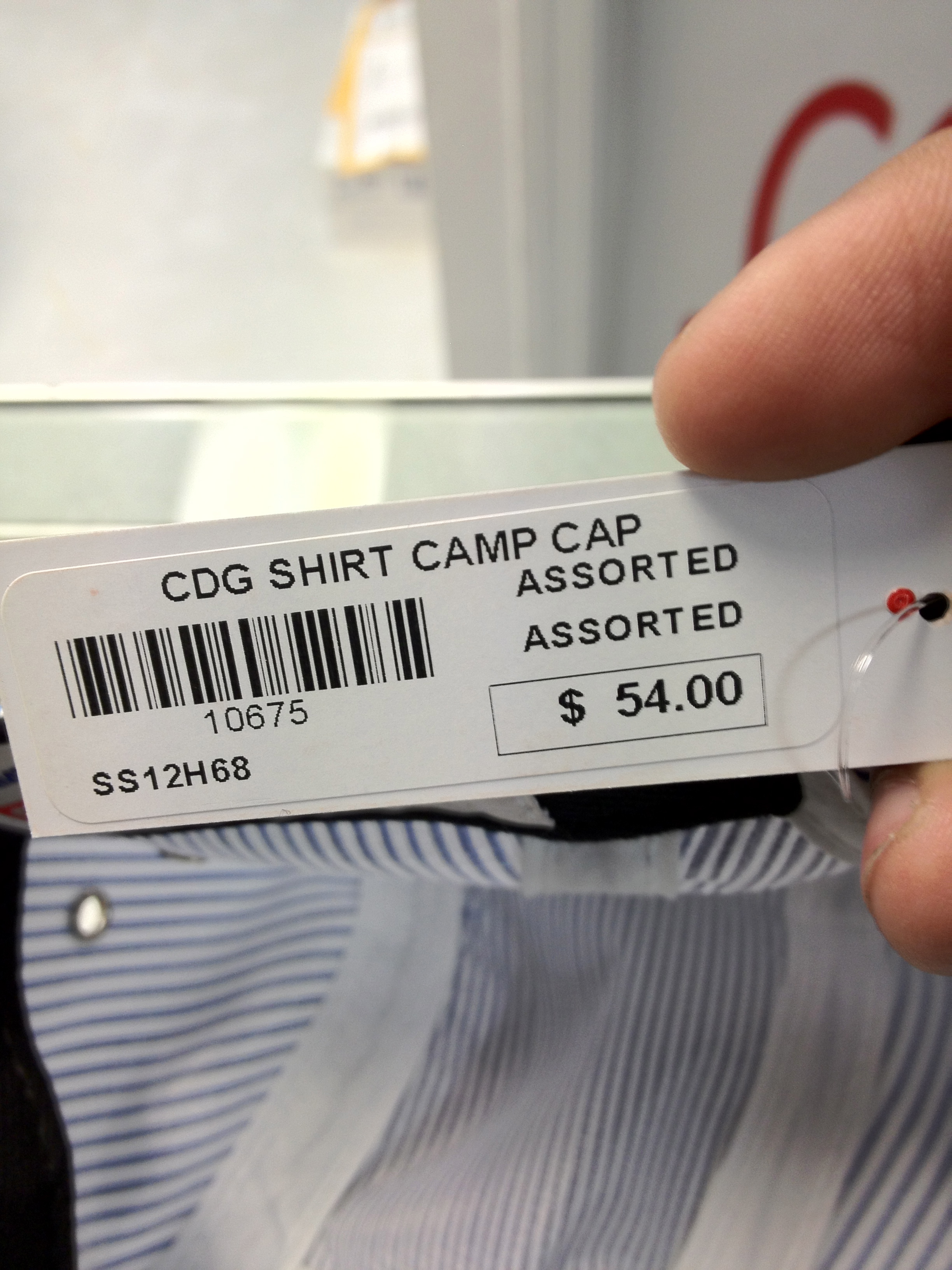 Cap 2012 Supreme CDG Shirt Camp Black Box | Jwong Boutique