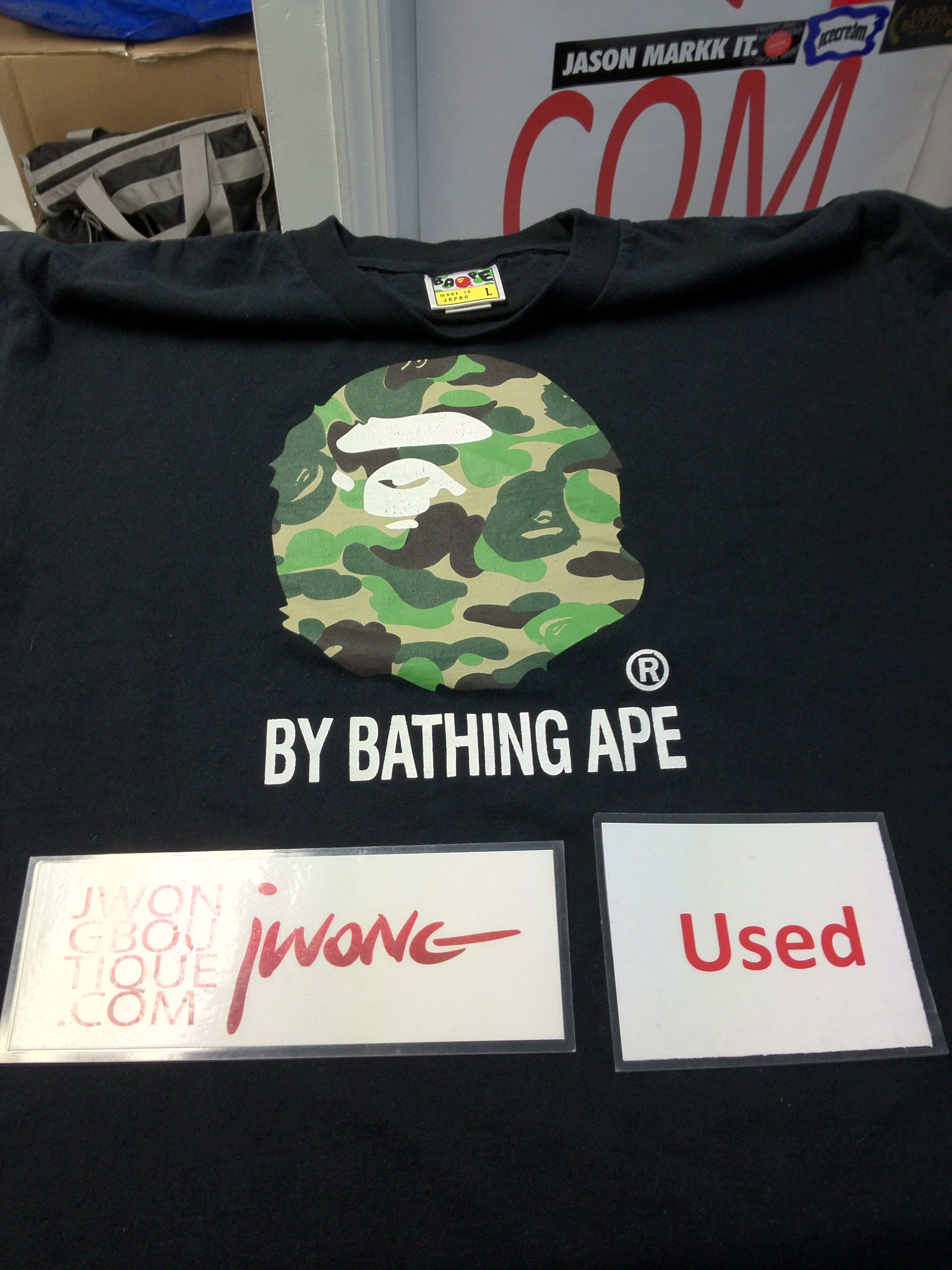 bape shirt fake vs real