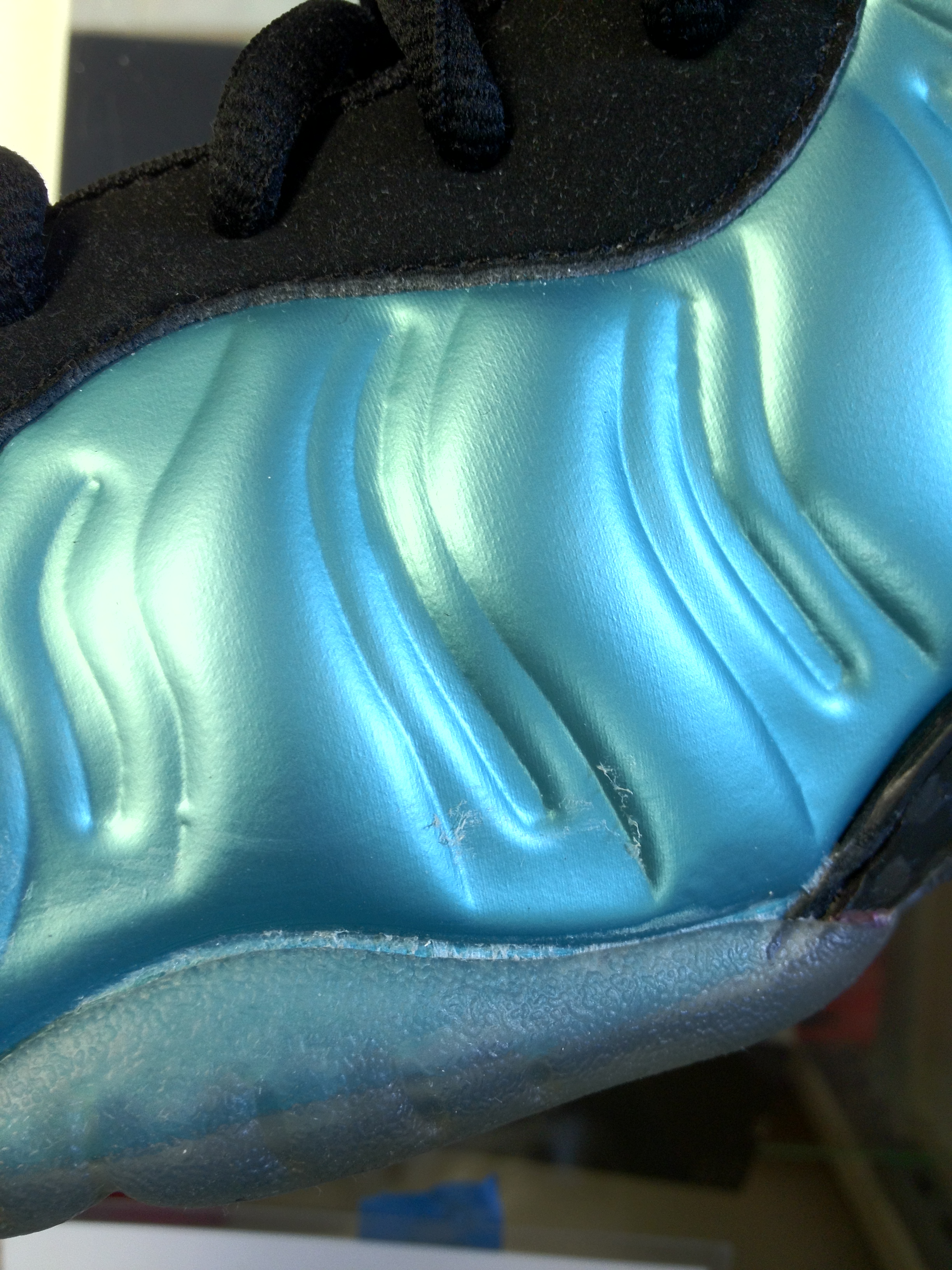 nike foamposite electric blue