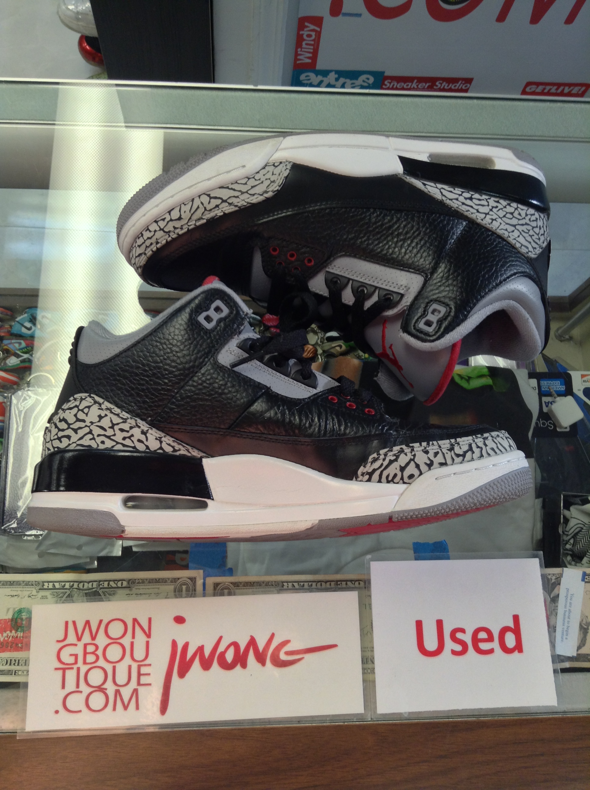 2011 Nike Air Jordan III Black Cement | Jwong Boutique