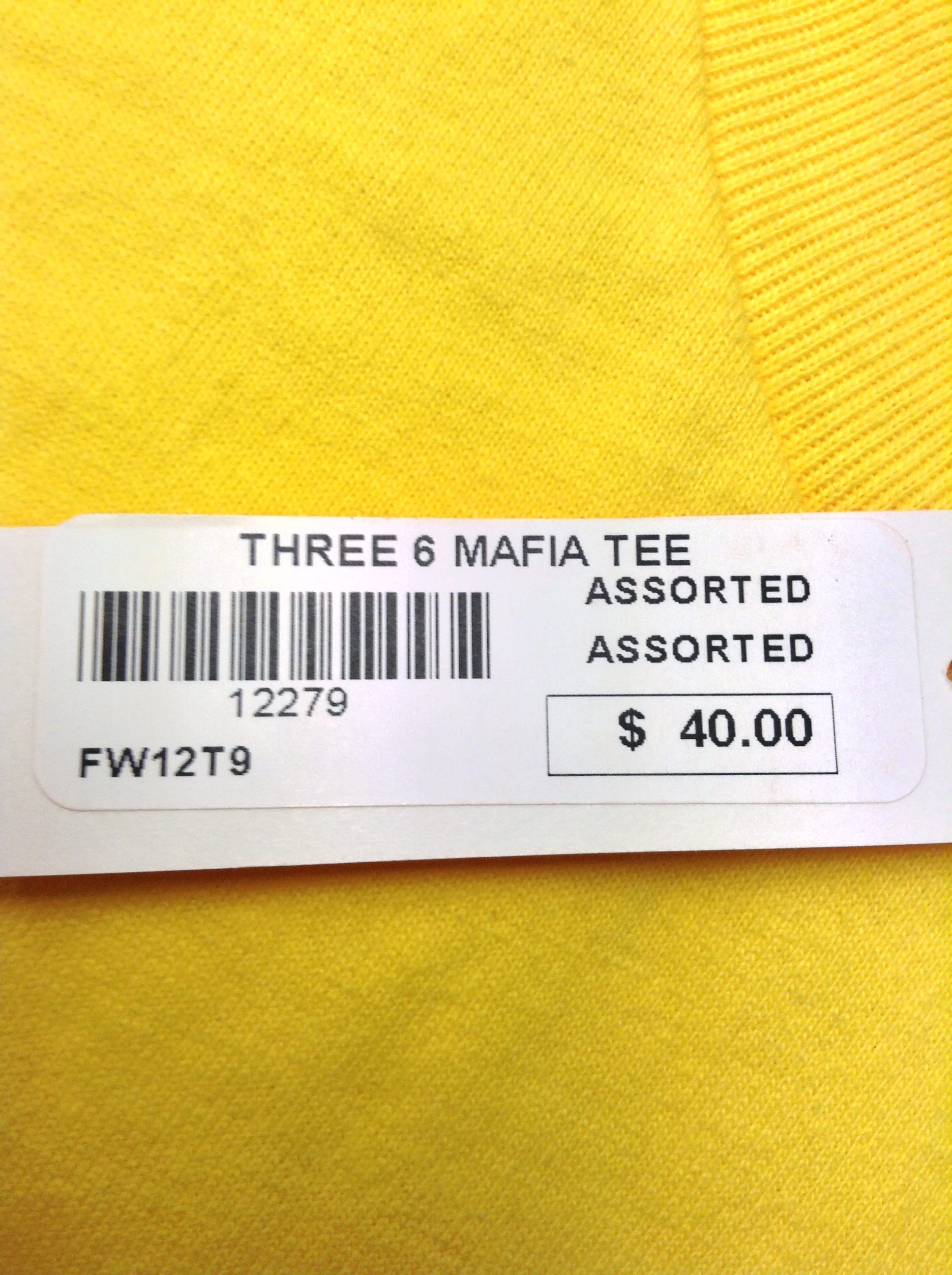 2012 Supreme Mafia Three 6 Mafia Tee | Jwong Boutique