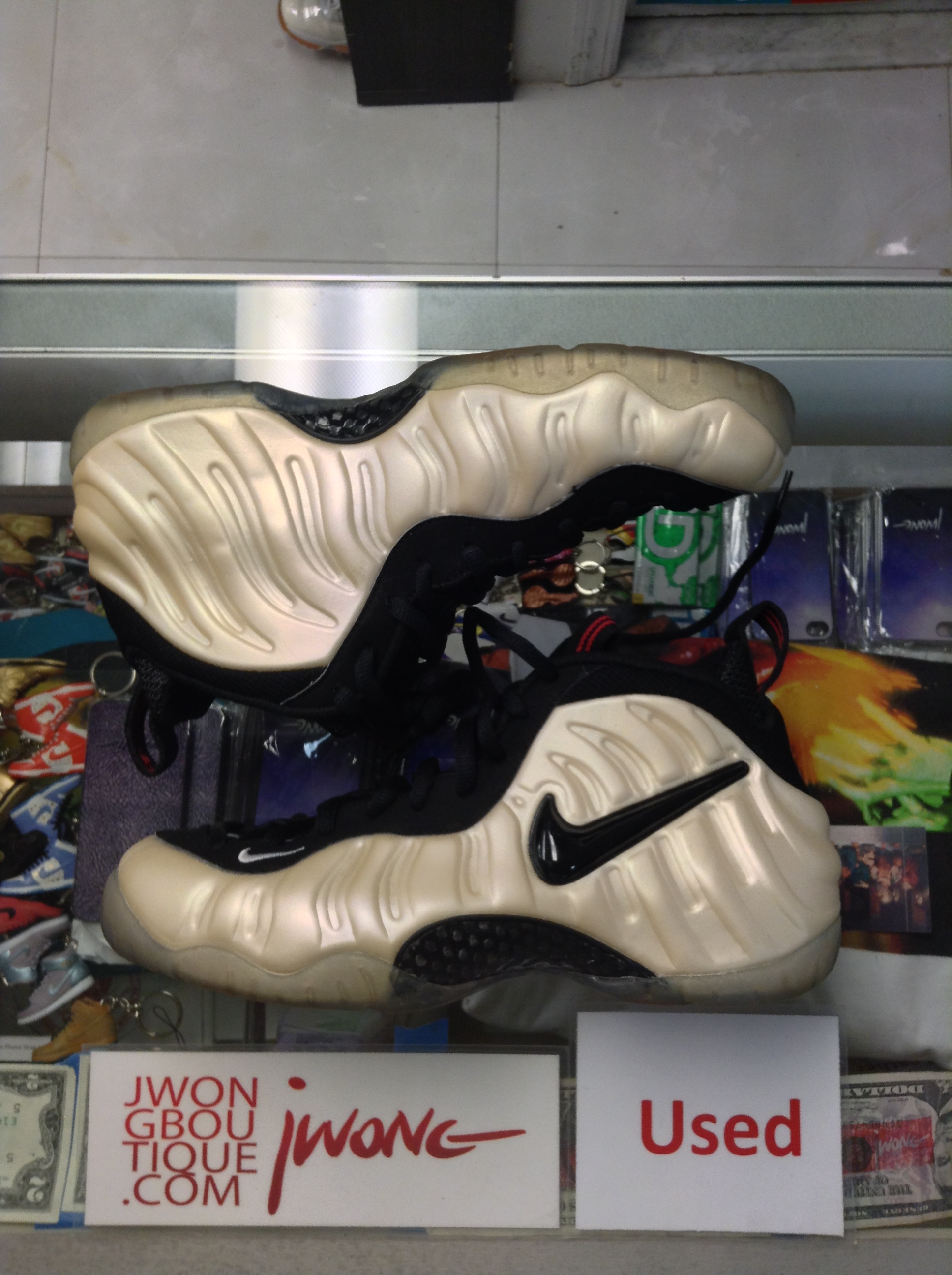 nike air foamposite pro pearl