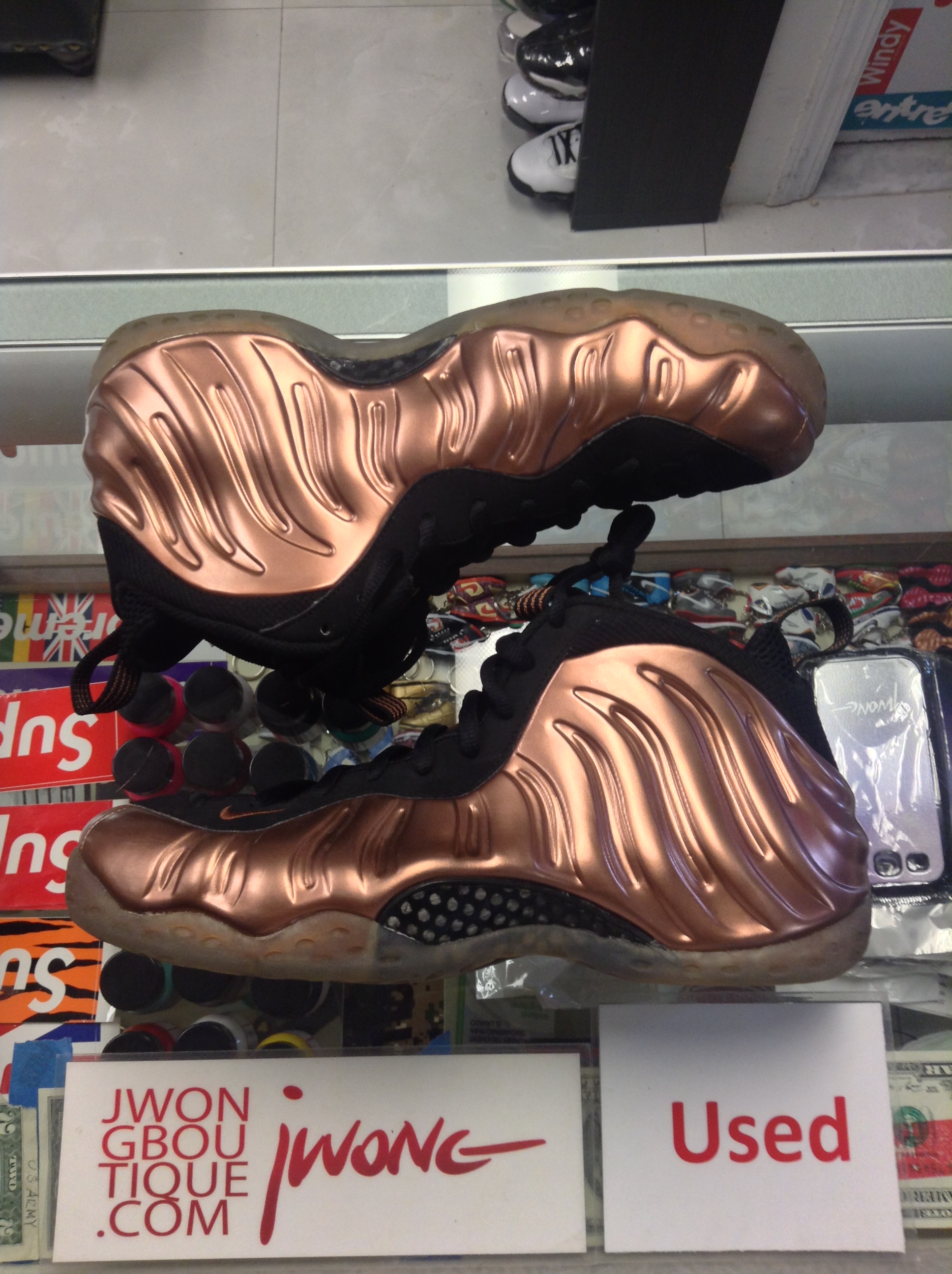 nike foamposite one copper