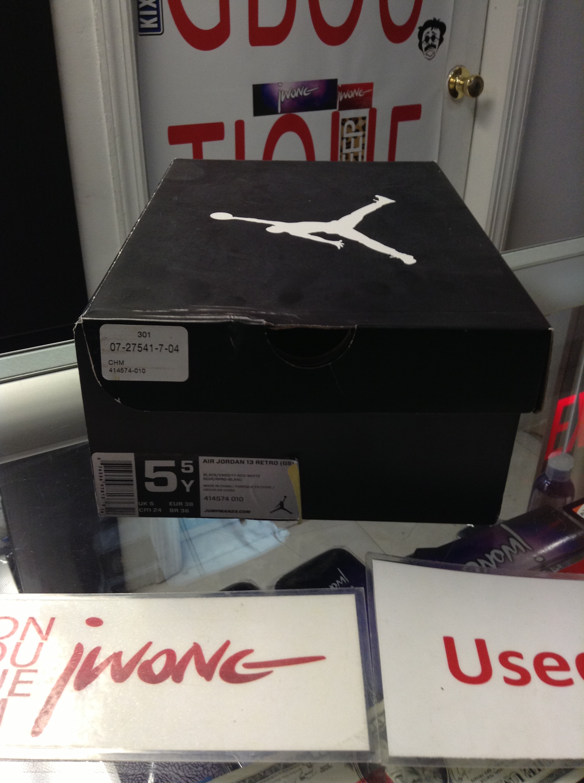 2013 Nike Air Jordan XIII Bred Youth Box Only | Jwong Boutique