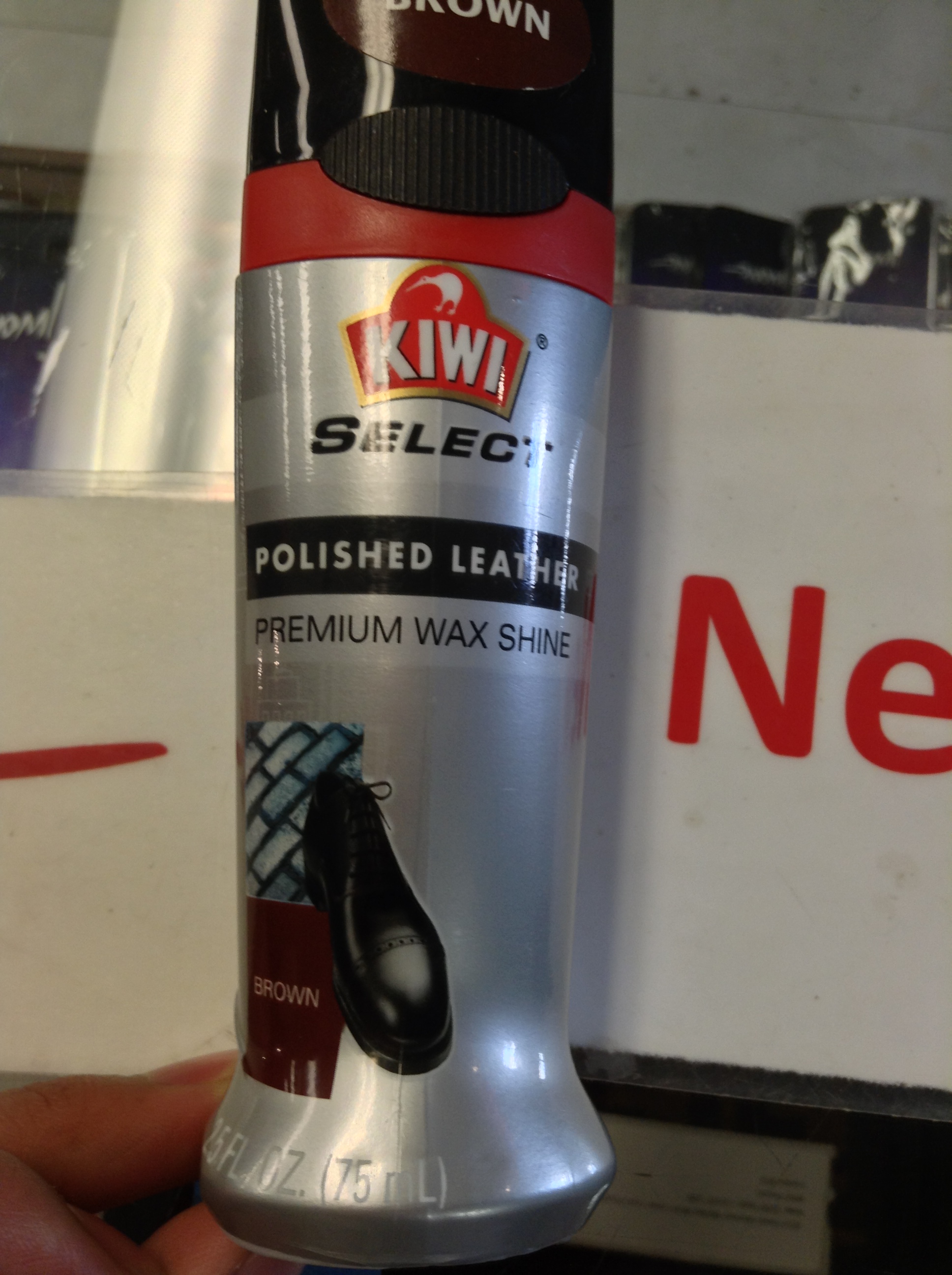 kiwi leather dye brown