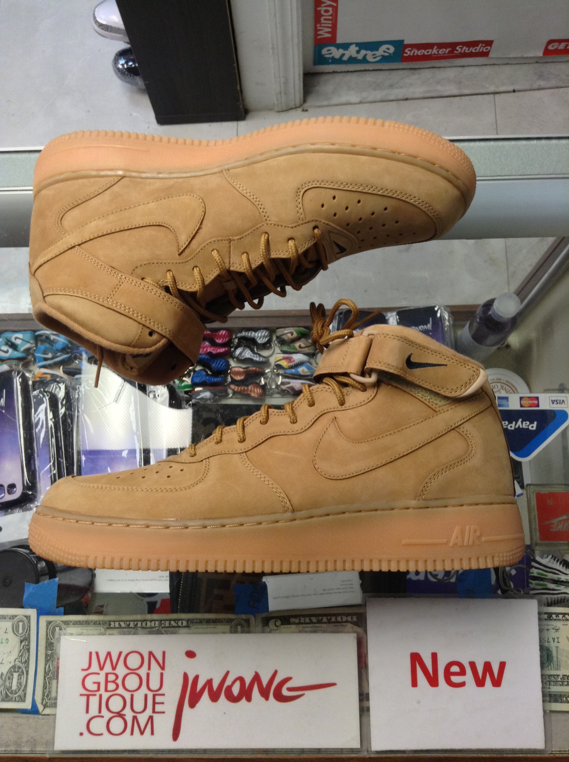 nike af1 mid wheat
