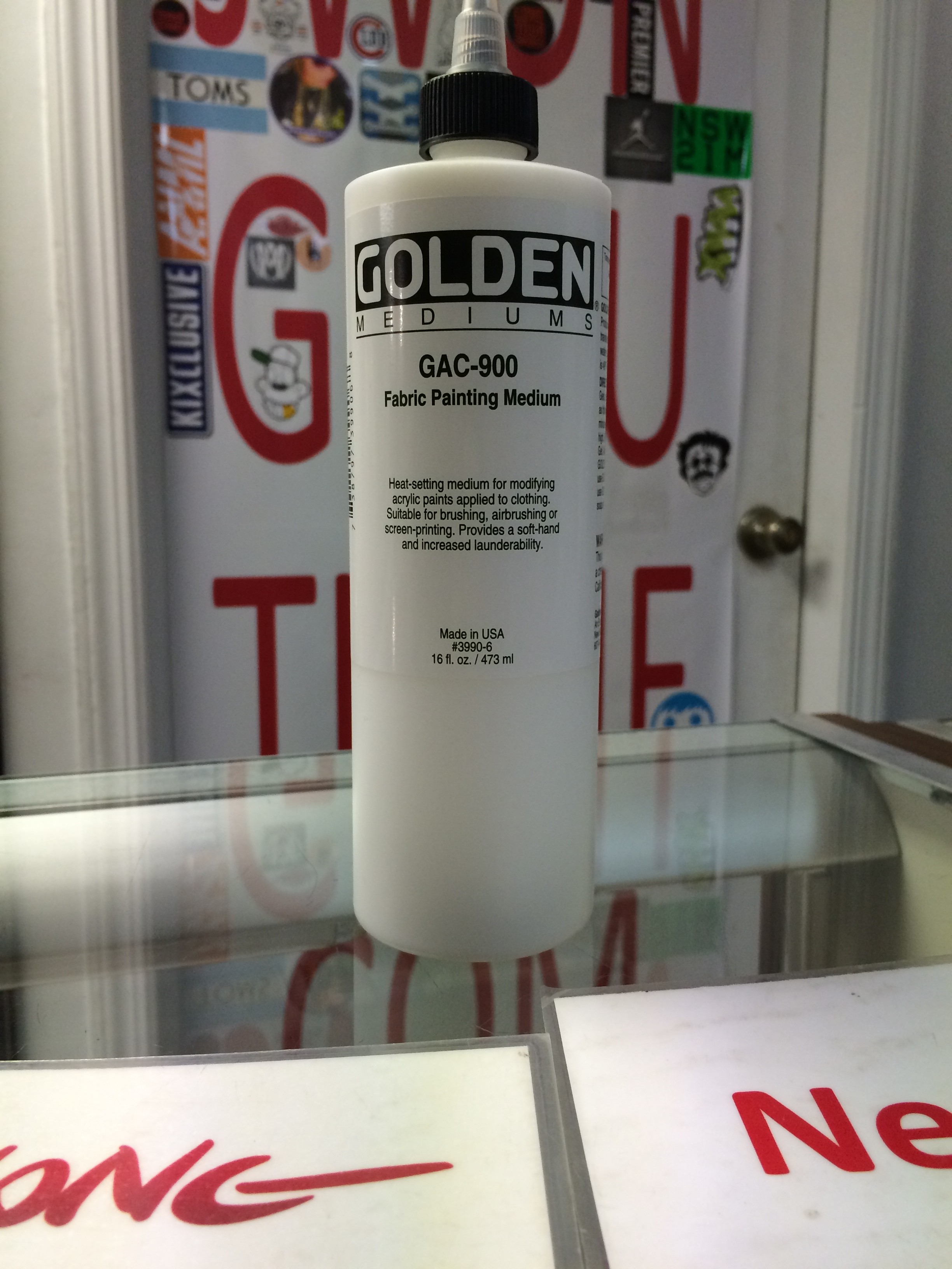 Golden Gac 900 Fabric Painting Medium 16 FL OZ Jwong Boutique