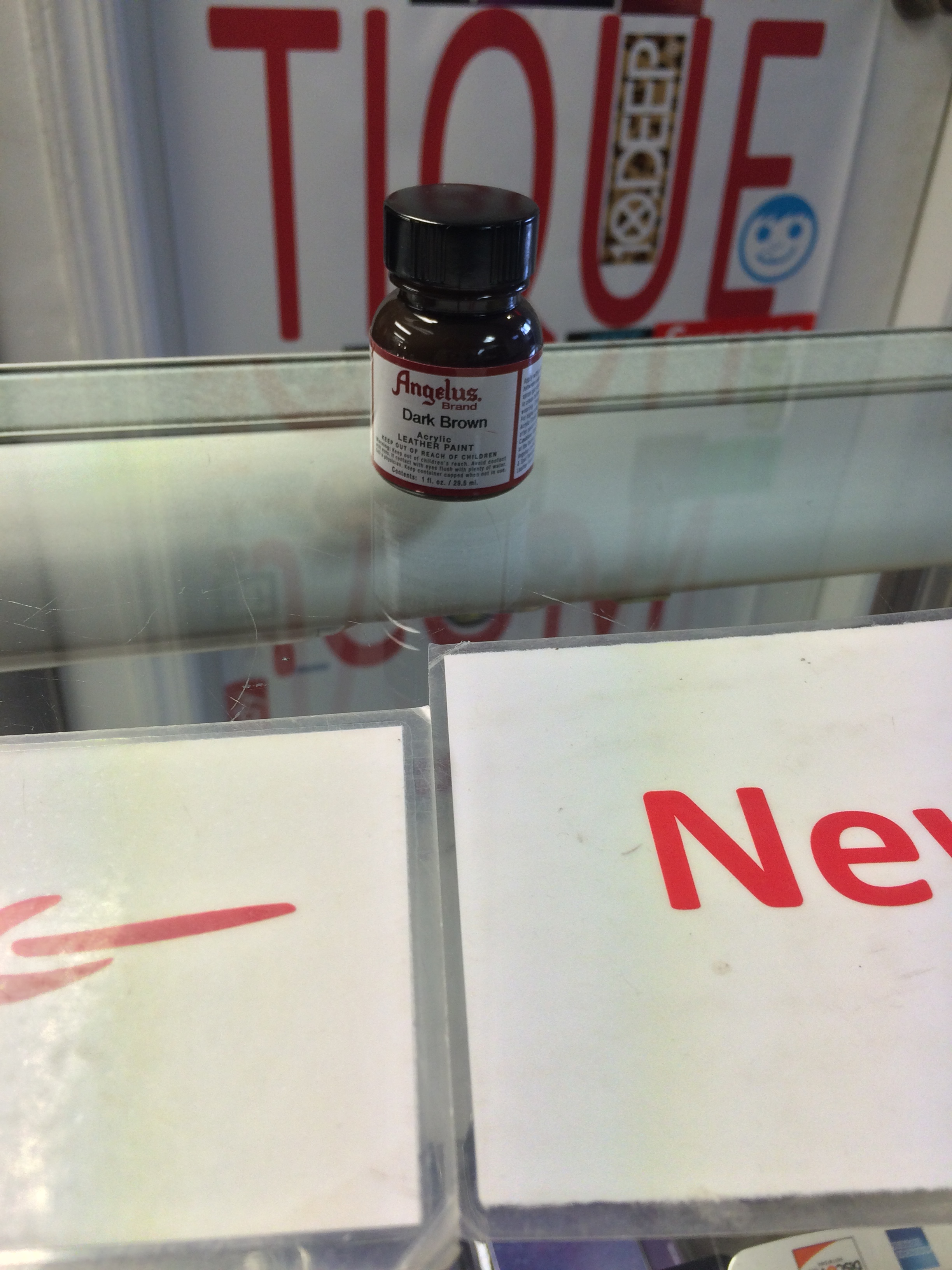 Angelus Dark Brown Acrylic Leather Paint 1 FL OZ Jwong Boutique