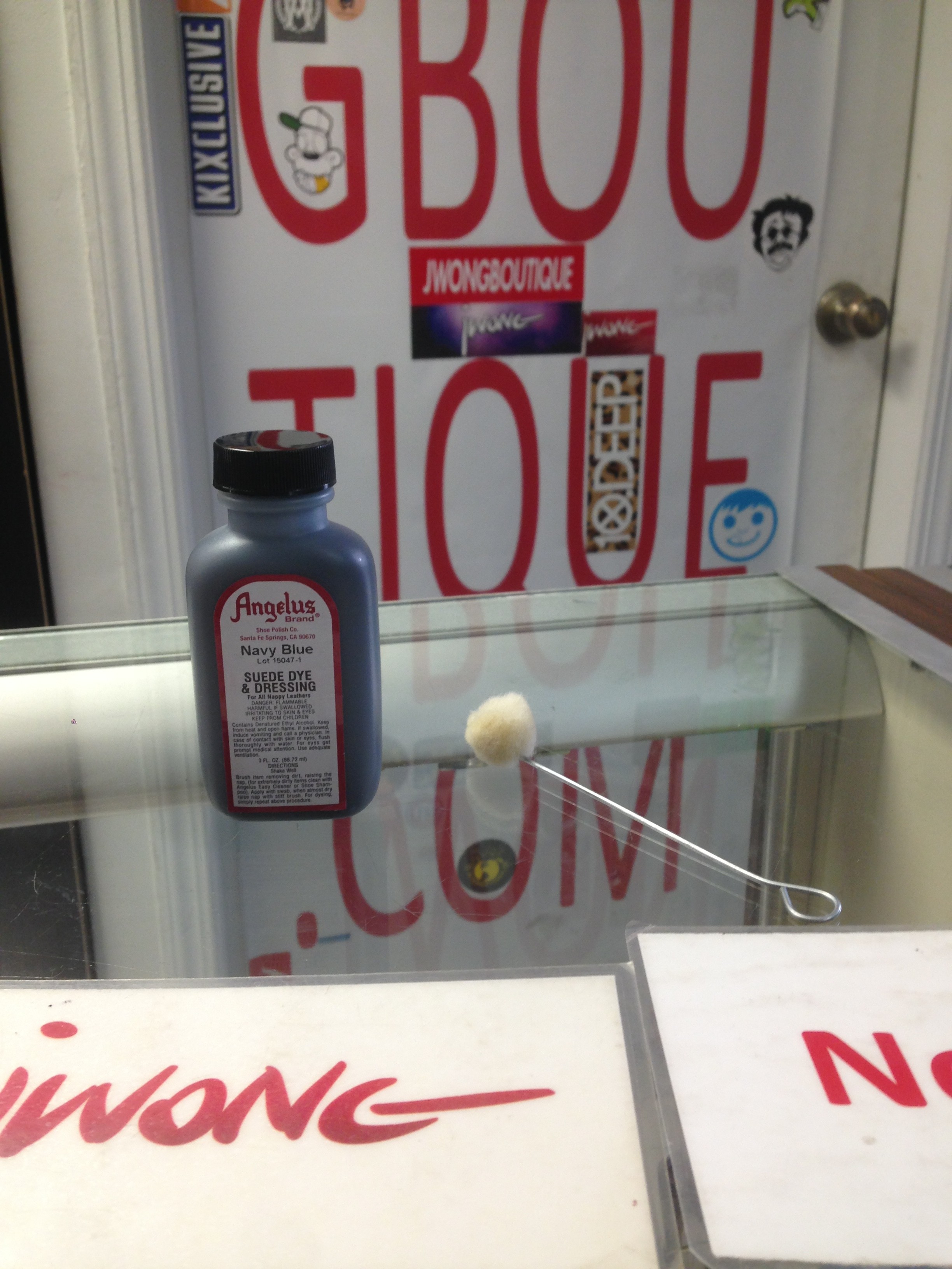 Angelus Navy Blue Leather Dye 3 FL OZ Jwong Boutique