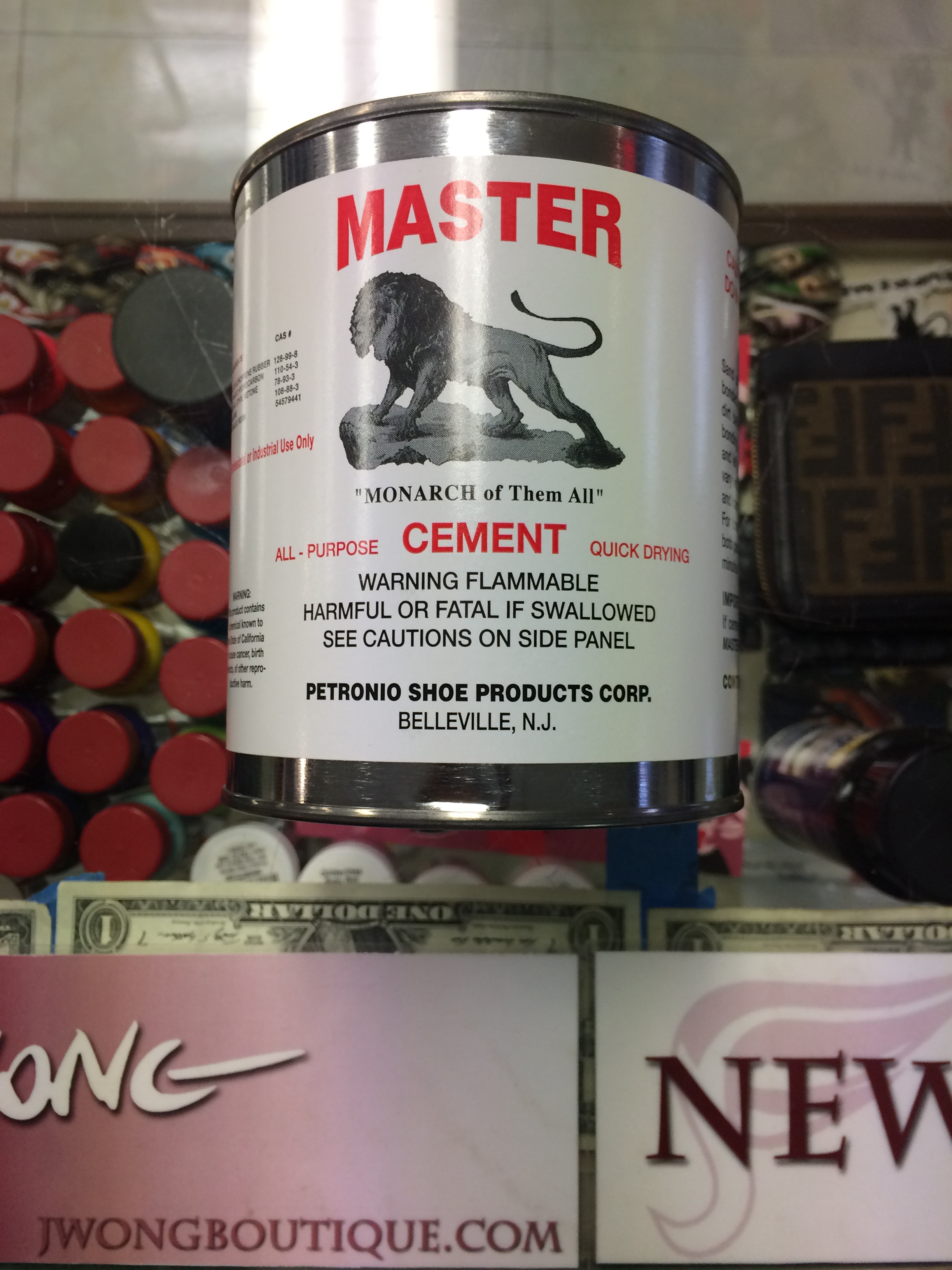 Master All Purpose Cement Quick Drying Yellow 1 Quart | Jwong Boutique