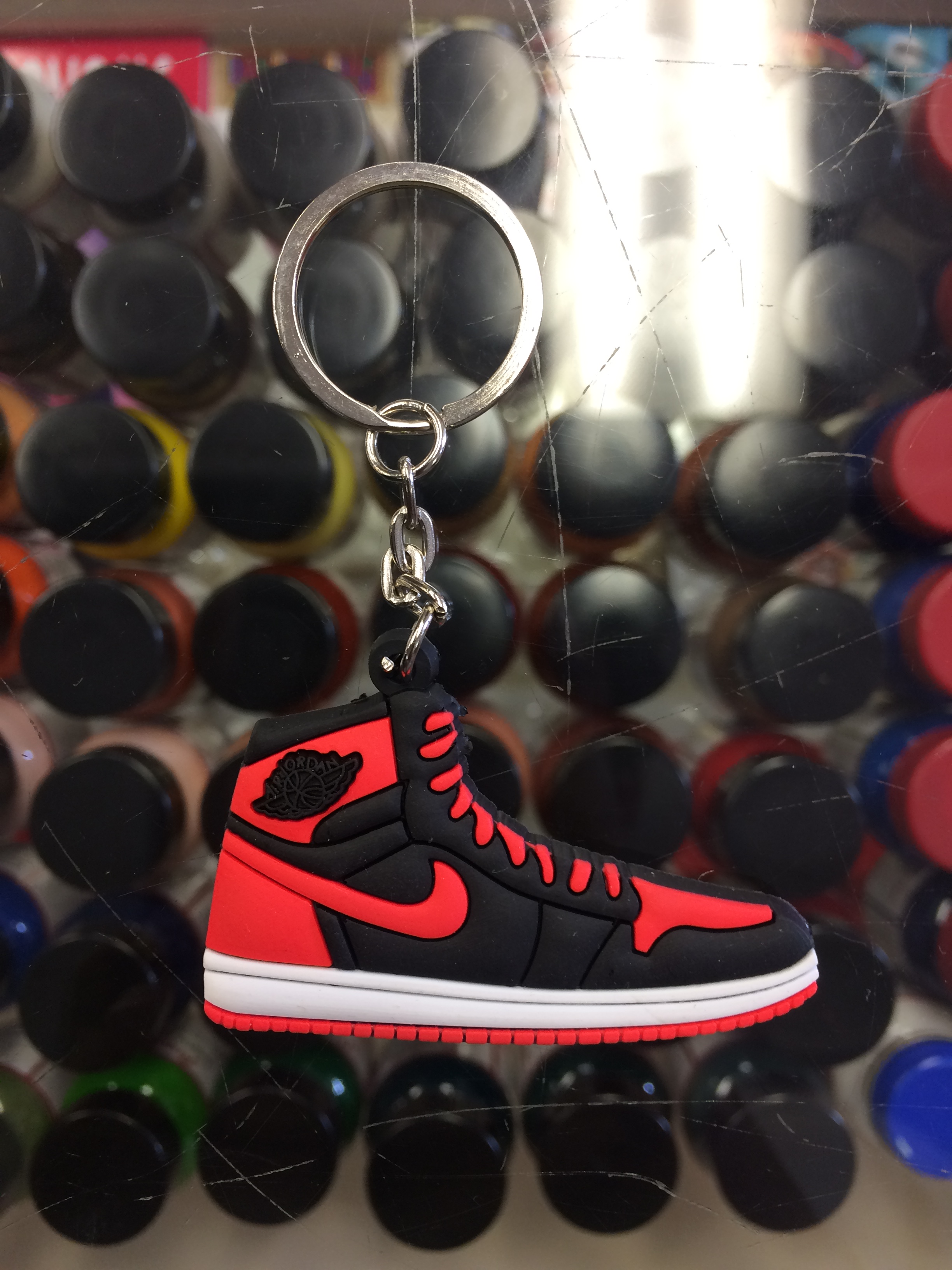 2013 Nike Air Jordan I Bred 2D Keychain Jwong Boutique