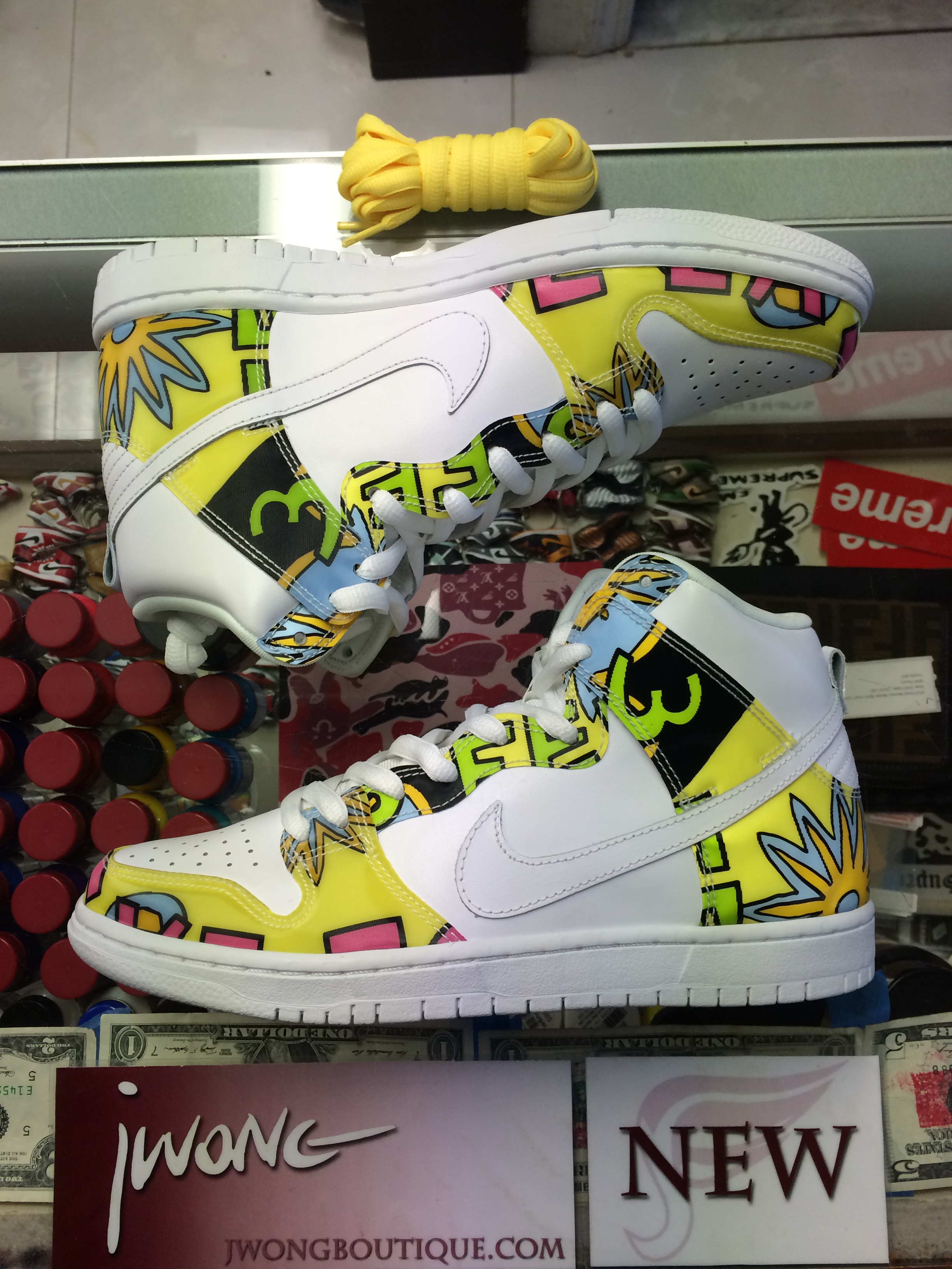 nike sb de la soul high white