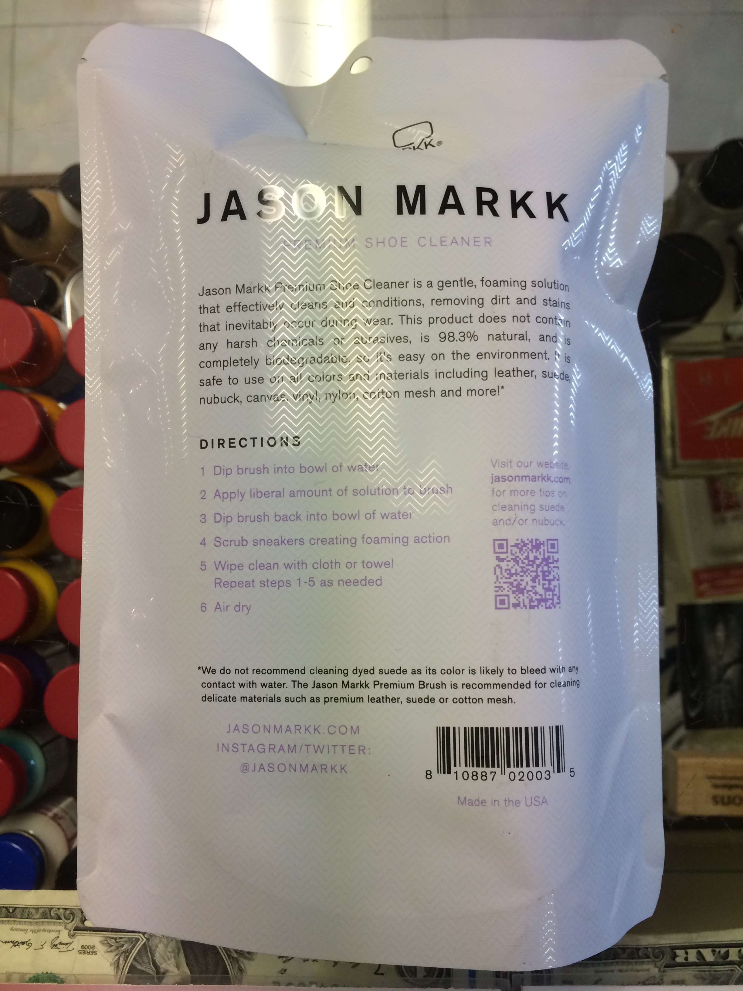jason markk leather cleaner