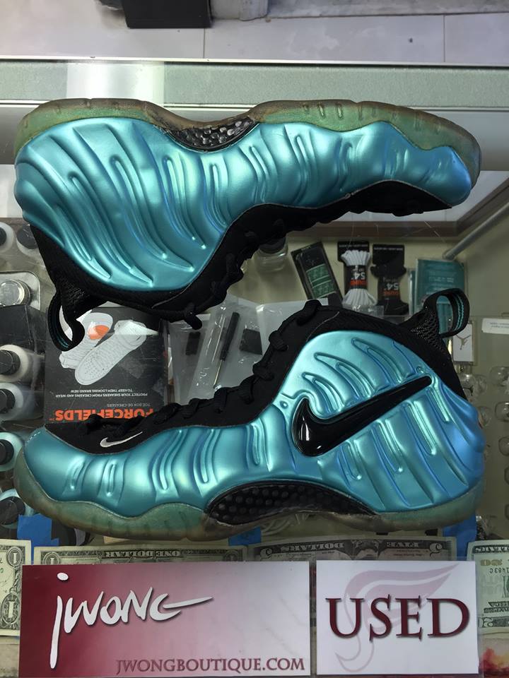 nike foamposite electric blue