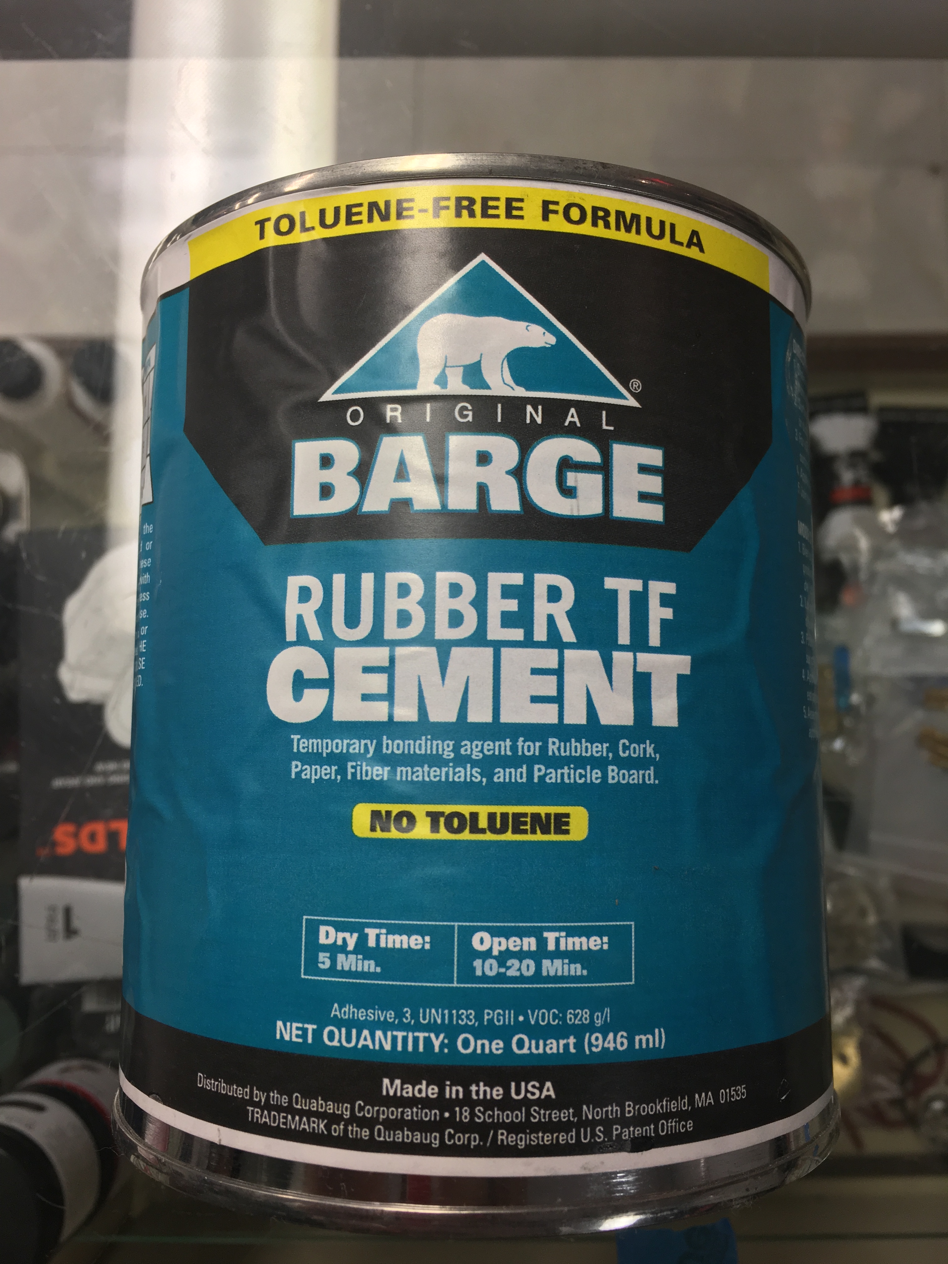 Barge Rubber TF Cement Clear One Quart | Jwong Boutique