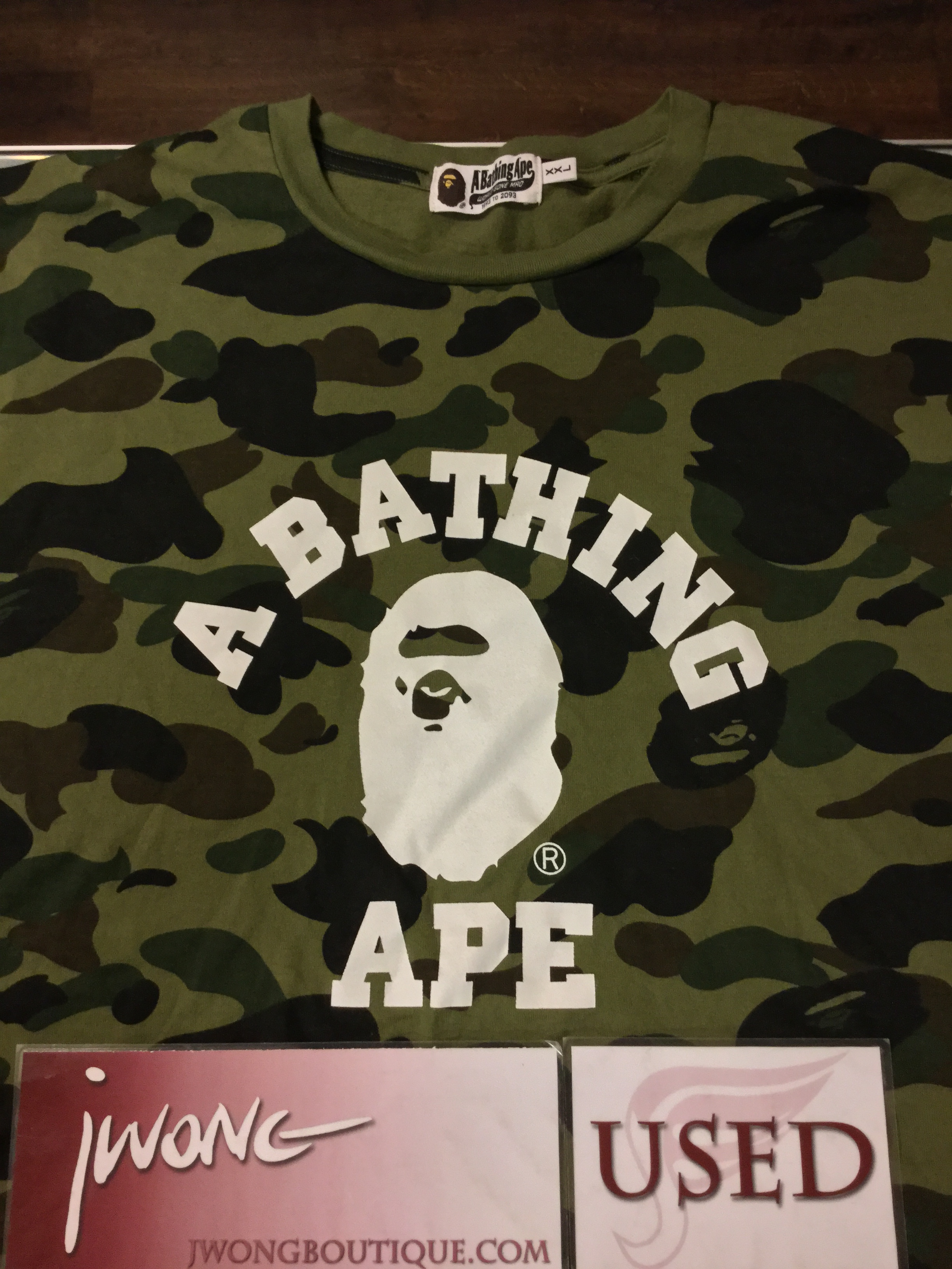 bape camo shirt real vs fake