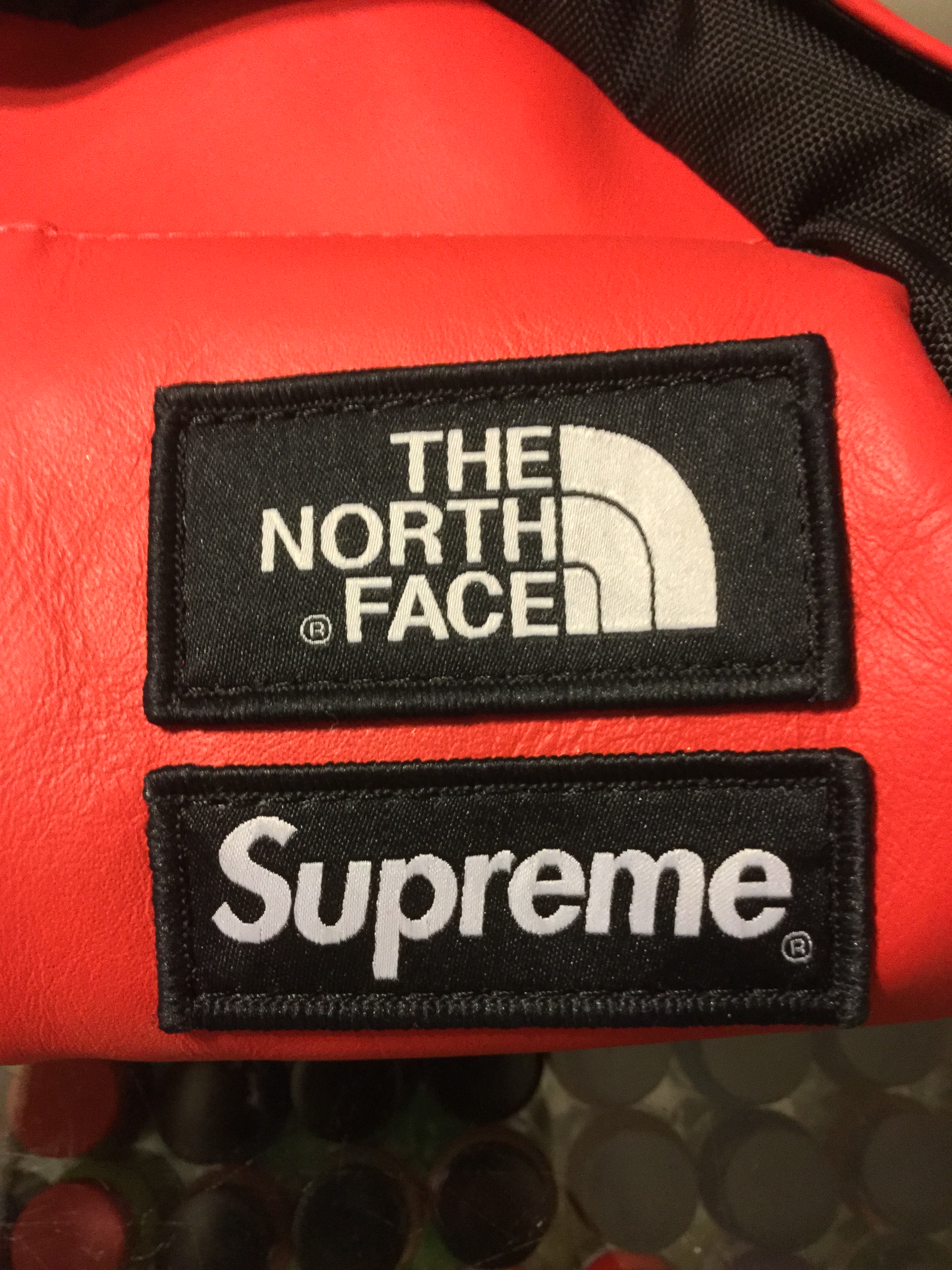 2017 Supreme x The North Face Leather Waistbag Red | Jwong Boutique