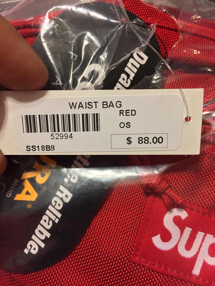 2018 Supreme Waist Bag | Jwong Boutique