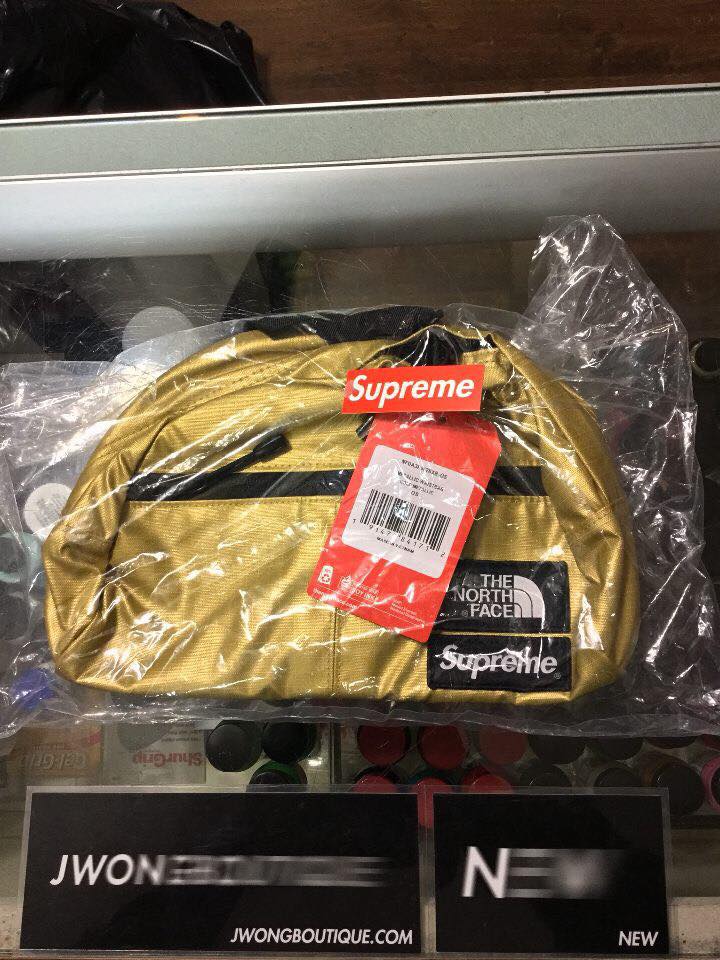 2018 Supreme The North Face Metallic Waist Bag Gold | Jwong Boutique
