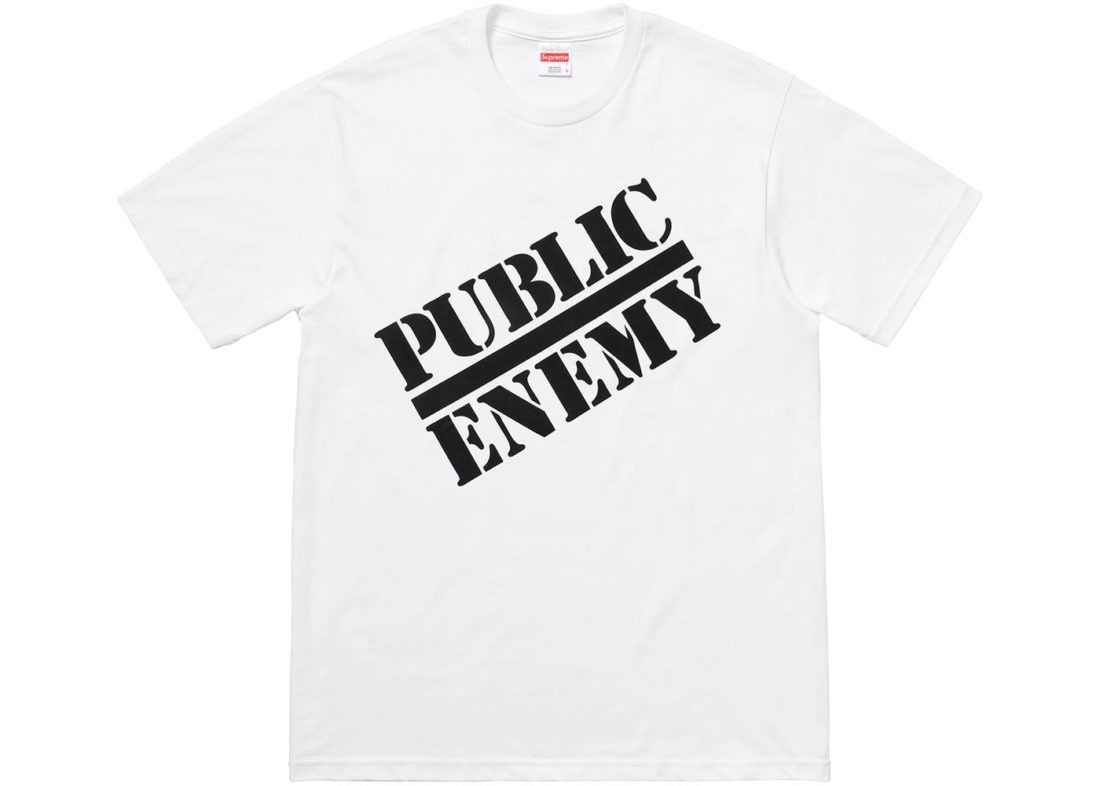 2018 Supreme Undercover Public Enemy Blow Your Mind Tee White Packaged