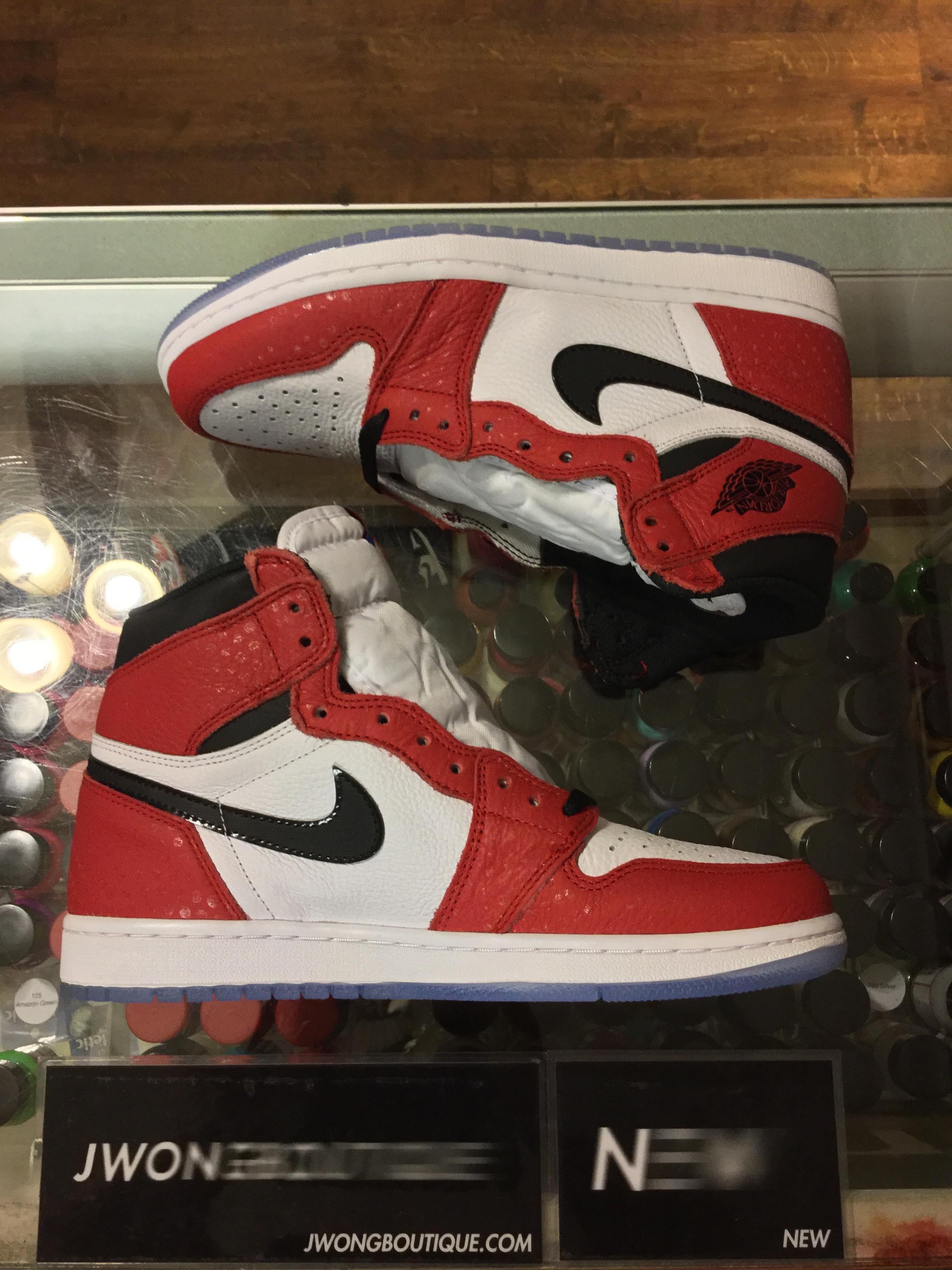 2018 Nike Air Jordan 1 Retro High Spider Man Origin Story Men | Jwong Boutique