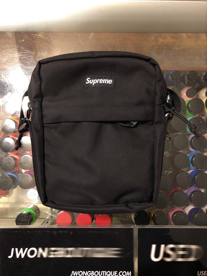 2018 Supreme Shoulder Bag Black | Jwong Boutique