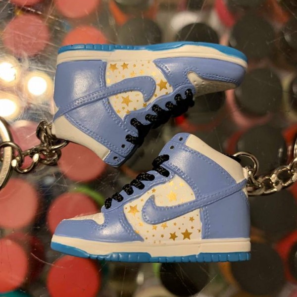 2003 Nike Dunk SB High Sup Blue White 3D Keychain