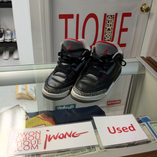 2001 Nike Air Jordan III Black Cement 