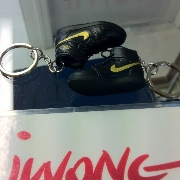 2003 Nike Air Jordan I Patent Leather Black Keychain