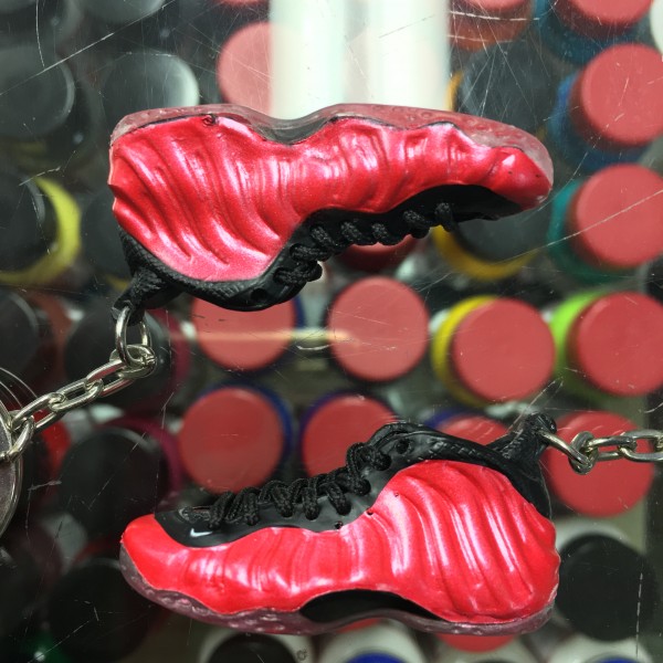 2012 Nike Air Foamposite One Metallic Red 3D Keychain
