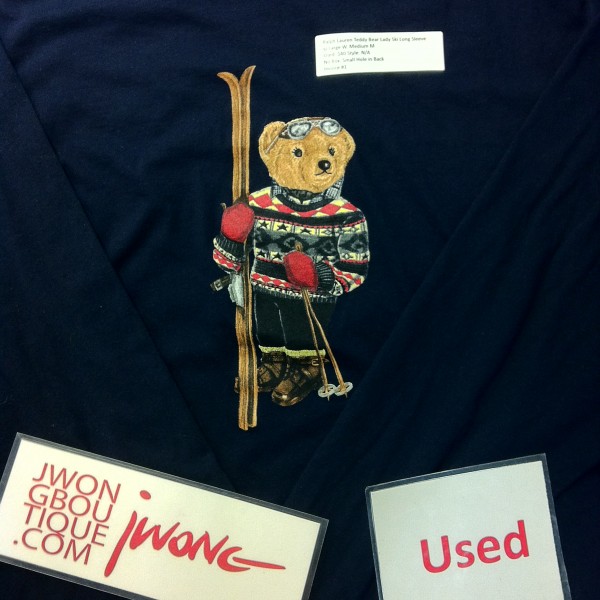 Ralph Lauren Teddy Bear Lady Ski Long Sleeve Shirt
