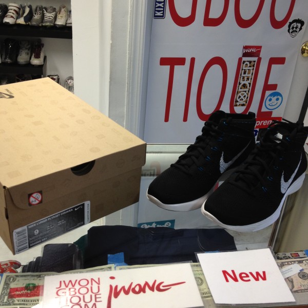 2013 Nike Lunar Flyknit Chukka Black Plus