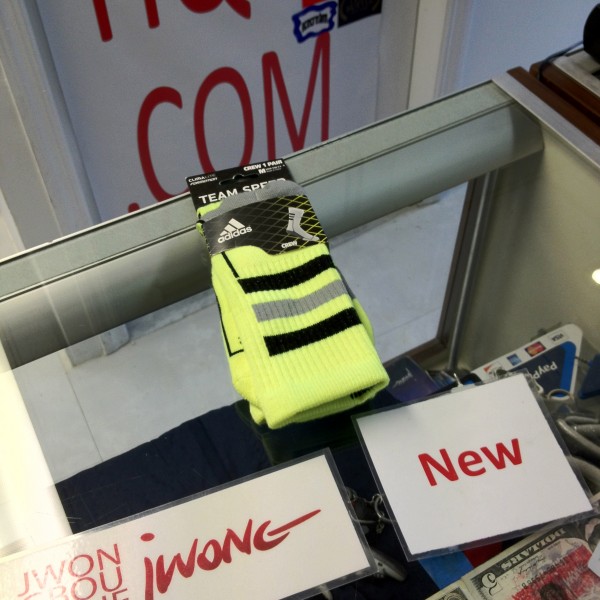 2012 Adidas Team Speed Neon Climate Formotion Crew Sock Neon Green