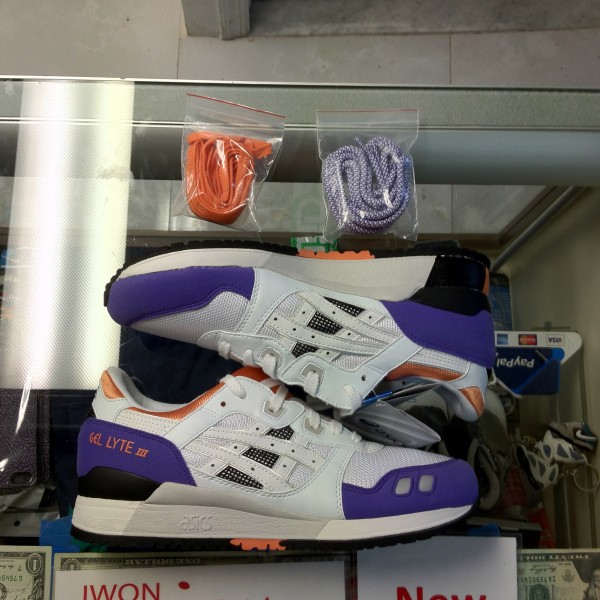 2013 Asics Gel Lyte III White/Purple Ronnie Fieg Kithstrike 