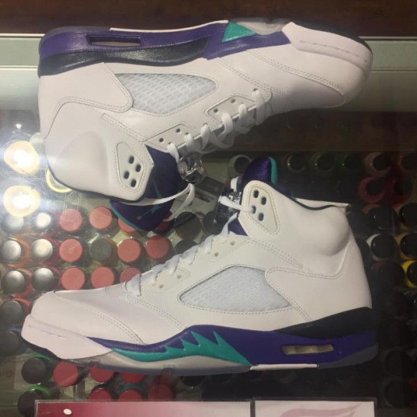 2013 Nike Air Jordan V White Grape Men