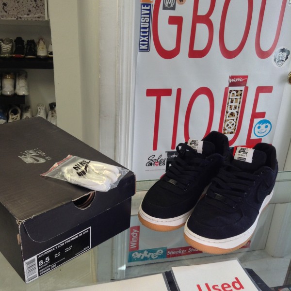 2012 Nike Air Force 1 Low Sup Black Canvas