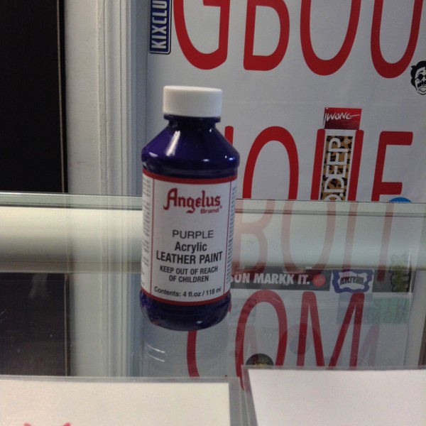 Angelus Purple Acrylic Leather Paint 4 FL OZ