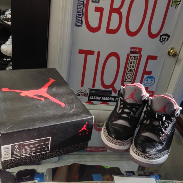 2011 Nike Air Jordan III Black Cement 