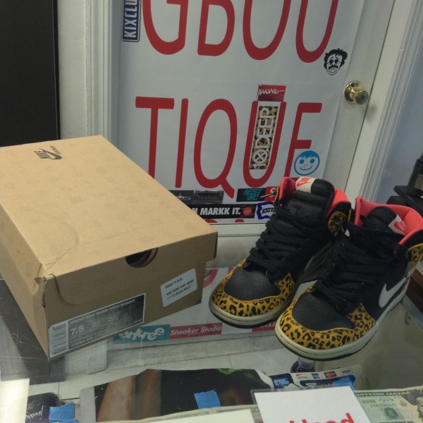 2012 Nike Dunk High Skinny Leopard