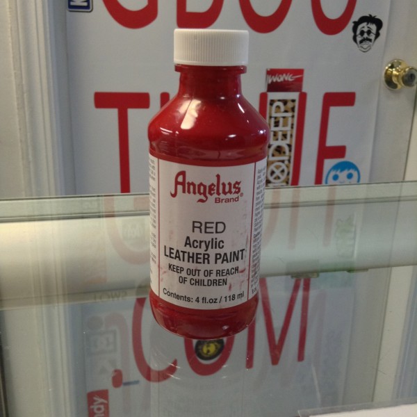 Angelus Red Acrylic Leather Paint 4 FL OZ