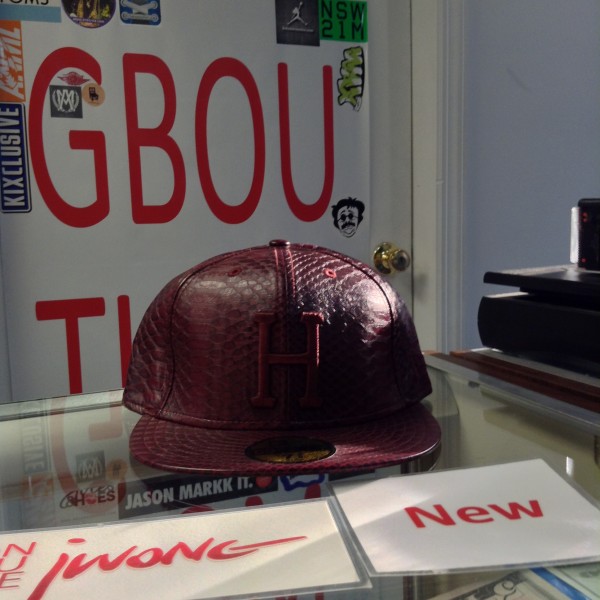 Fitted 2008 Huf Crocodile Burgundy sz 7 5/8