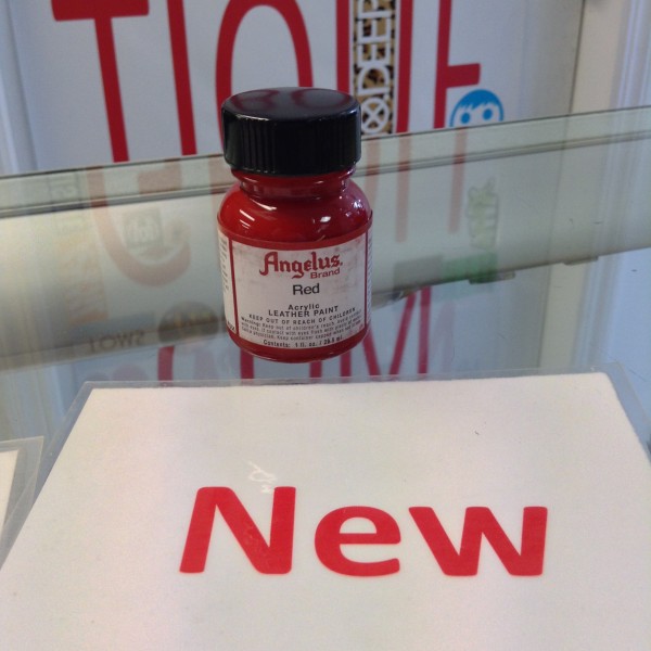 Angelus Red Acrylic Leather Paint 1 FL OZ