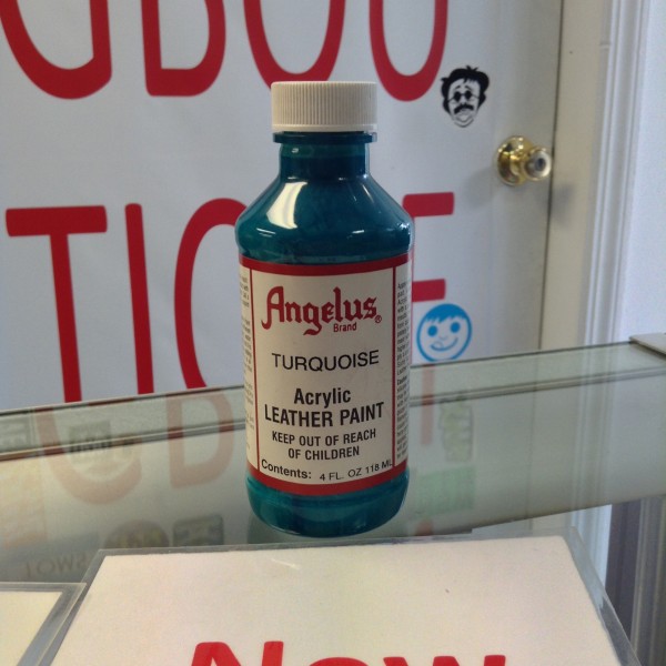 Angelus Turquoise Acrylic Leather Paint 4 FL OZ