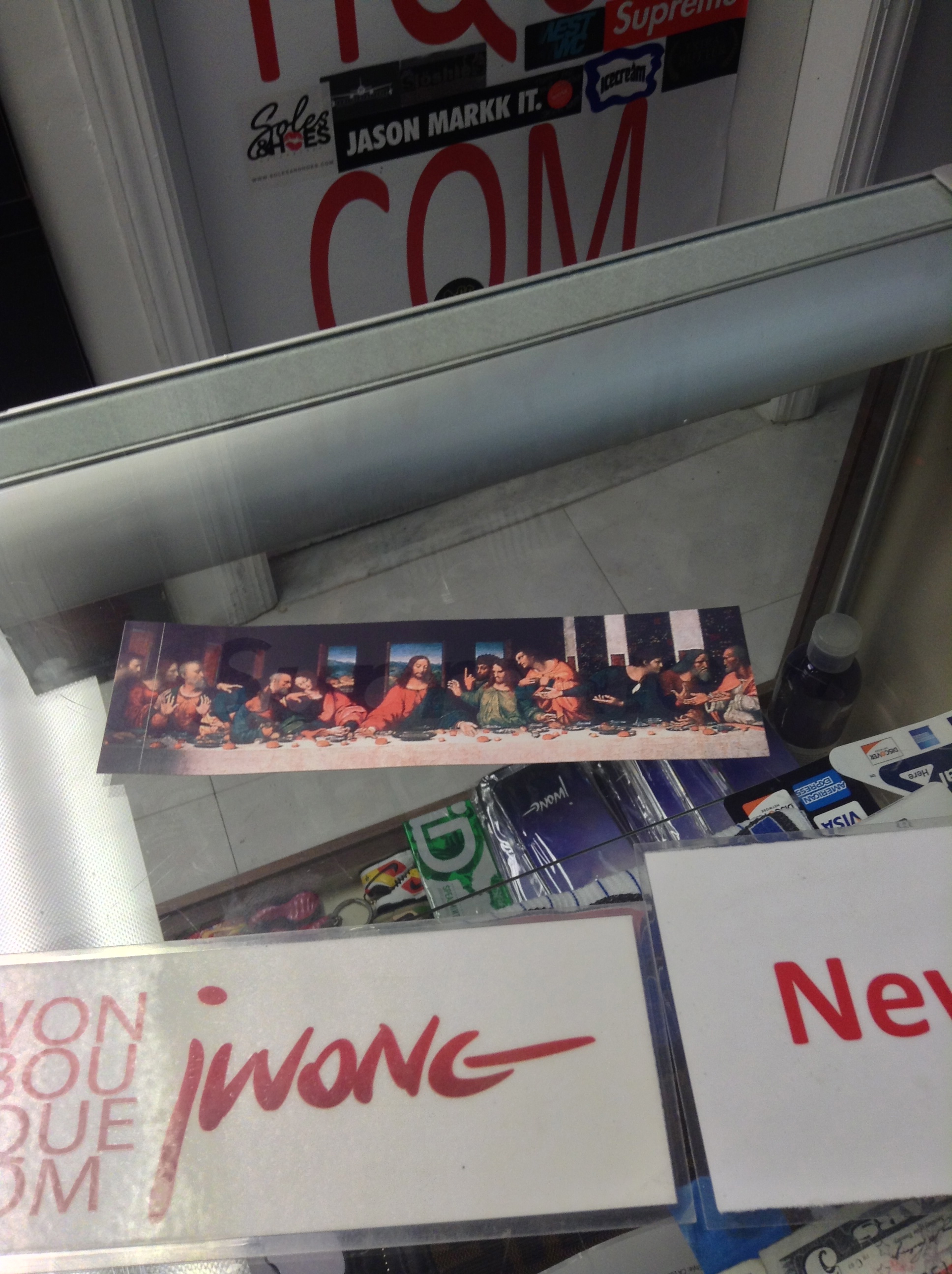 supreme last supper sticker