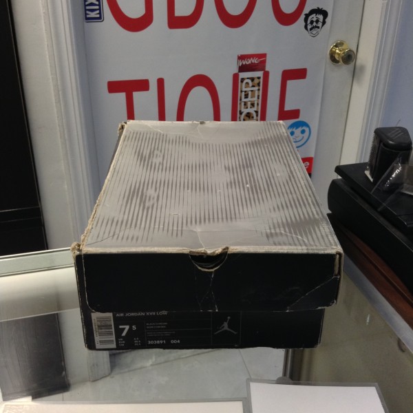 2002 Nike Air Jordan XVII Low Black Chrome Box Only