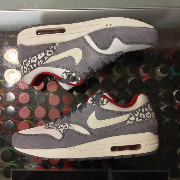 2012 Nike Women Air Max 1 White Leopard