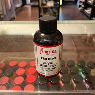 Angelus Flat Black Acrylic Leather Paint 4 FL OZ