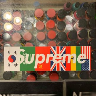 2013 Sup International Flags Box Logo Sticker