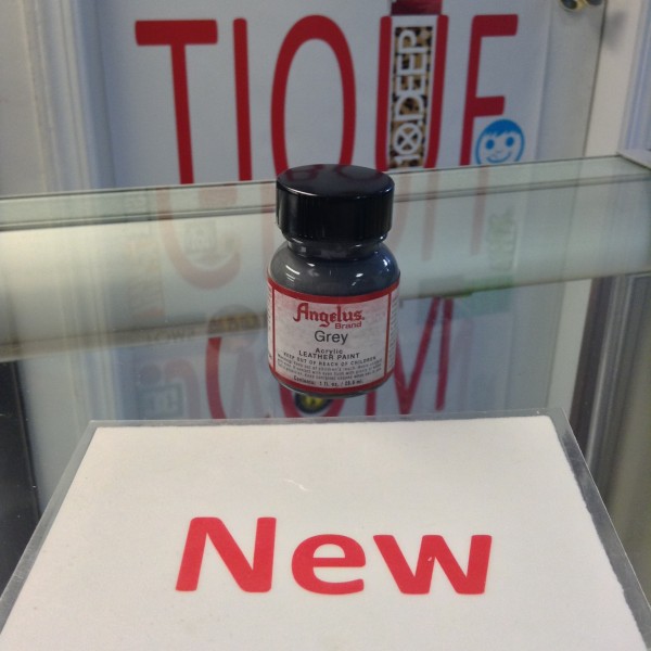 Angelus Grey Acrylic Leather Paint 1 FL OZ