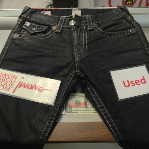 2012 True Religion Ricky Super T Black Sz 29W*34L